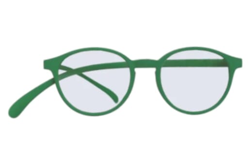 Blaulichtfilter Brille Klammeraffe No. 12 grass green