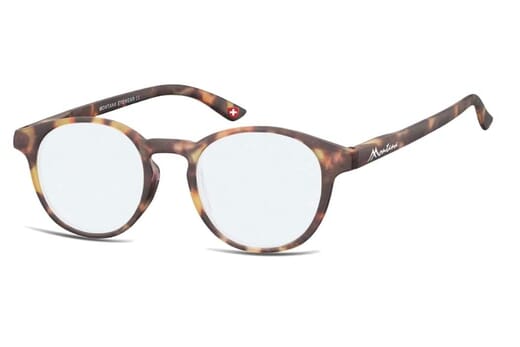 Blaulichtfilter Brille Montana BLF52 havanna seitlich Produktbild