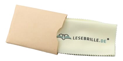 Brillenputztuch Lesebrille.de Verpackung Brillenputztuch Lesebrille.de Verpackung