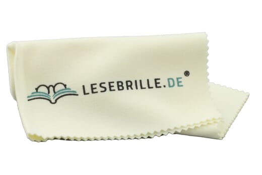 Brillenputztuch Lesebrille.de gefaltet