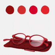 Rote Lesebrillen