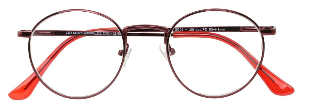Lesebrille LEXXOO 4090A Rot geschlossen Lesebrille LEXXOO 4090A Rot geschlossen