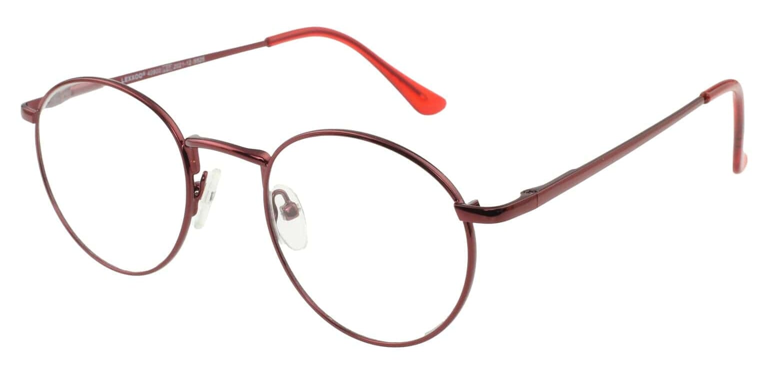 Lesebrille LEXXOO 4090A Rot seitlich