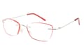 Reading glasses LEXXOO 4190 red sideways Reading glasses LEXXOO 4190 red sideways