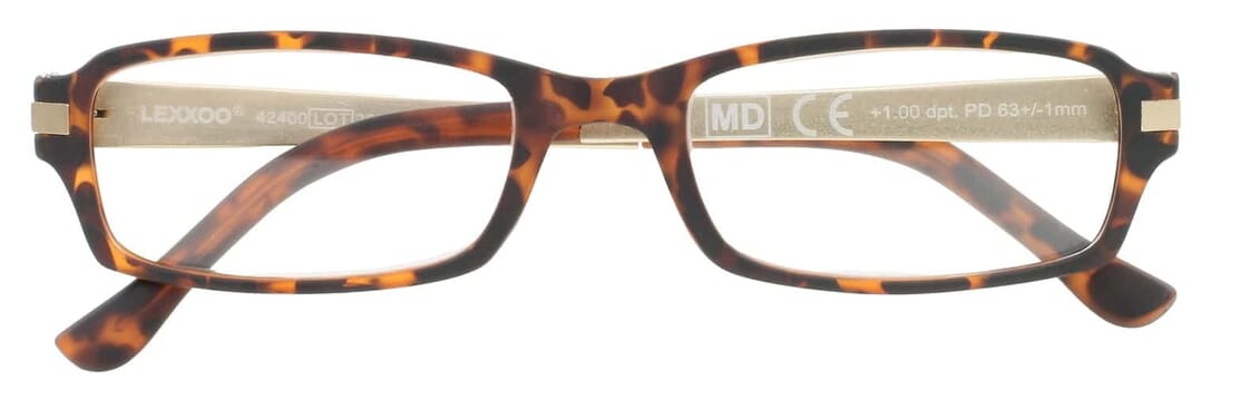 Lesebrille LEXXOO 4240 Havanna Gold geschlossen Lesebrille LEXXOO 4240 Havanna Gold geschlossen