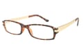 Lesebrille LEXXOO 4240 Havanna Gold seitlich Lesebrille LEXXOO 4240 Havanna Gold seitlich