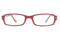 Lesebrille LEXXOO 4240 Rot Grau frontal Lesebrille LEXXOO 4240 Rot Grau frontal