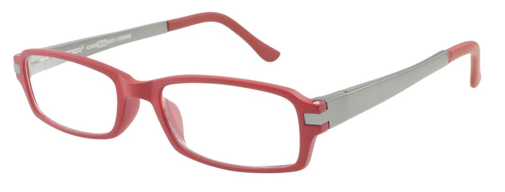 Lesebrille LEXXOO 4240 Rot Grau seitlich Lesebrille LEXXOO 4240 Rot Grau seitlich