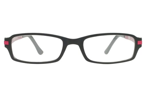 Lesebrille LEXXOO 4240 Schwarz Rot frontal