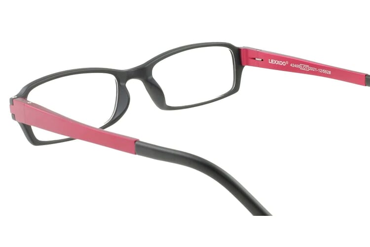 Lesebrille LEXXOO 4240 Schwarz Rot innen Lesebrille LEXXOO 4240 Schwarz Rot innen