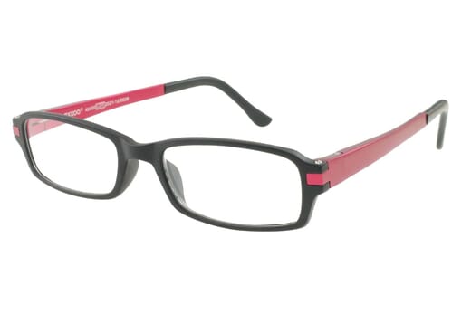 Lesebrille LEXXOO 4240 Schwarz Rot seitlich