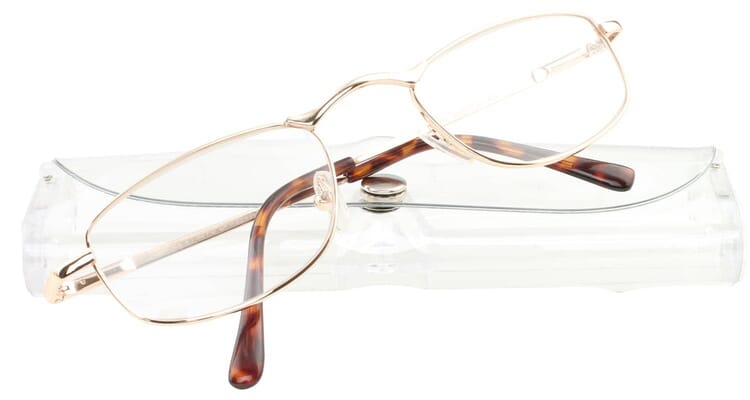 MONTANA 97A Lesebrille Gold mit Etui MONTANA 97A Lesebrille Gold mit Etui