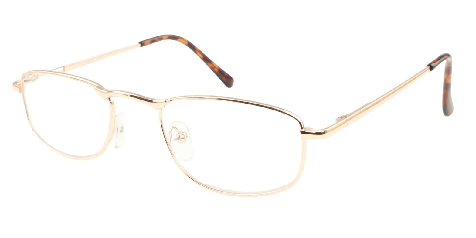 MONTANA 97A Lesebrille Gold seitlich