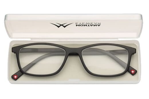 Montana Lesebrille MR51 schwarz im Etui