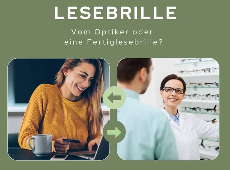 Fertiglesebrille oder Lesebrille vom Optiker