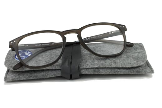 Reading glasses I Need You Tailor anthracite with case