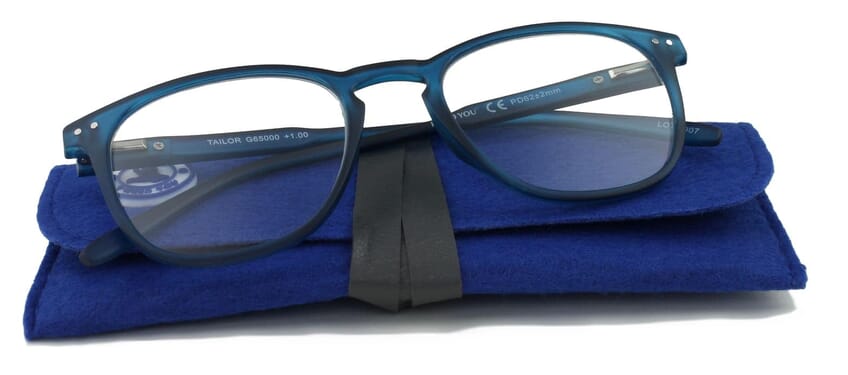 INY-G65000 mit Etui Lesebrille I Need You Tailor dunkelblau mit Etui