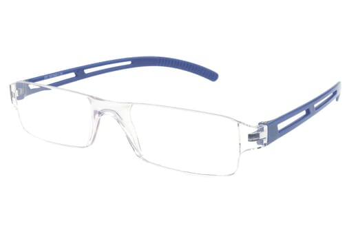 Lesebrille I Need You Joy blau seitlich