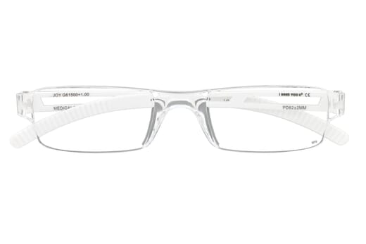 Lesebrille I Need You Joy weiss geschlossen