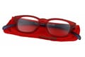 KLA-03-REDBLUE with case Reading glasses Klammeraffe 03 red blue with case