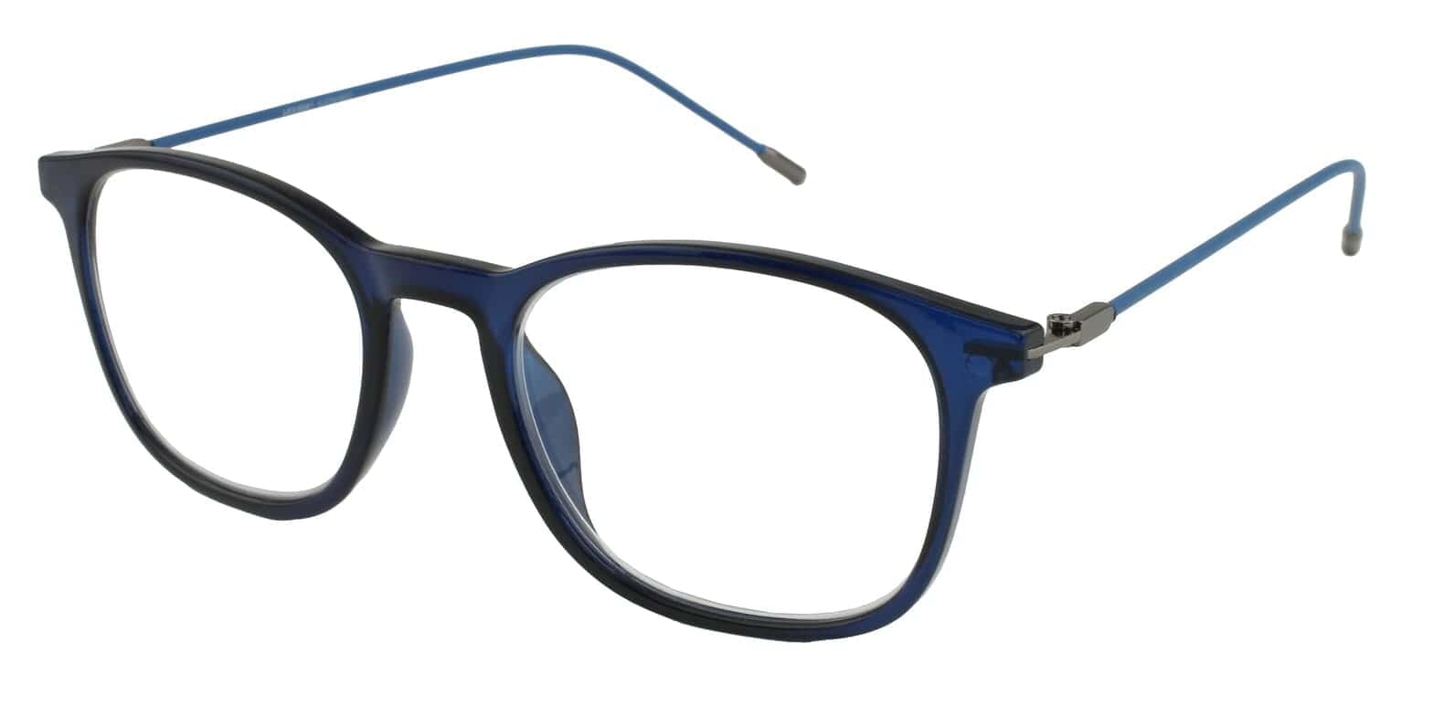 Lesebrille Lexxoo 4153 blau seitlich