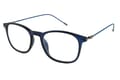 LXO-4153-BLAU lateral Reading glasses LEXXOO 4153 blue sideways