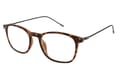 LXO-4153-DEMI-BRAUN seitlich Lesebrille Lexxoo 4153 demi-braun seitlich