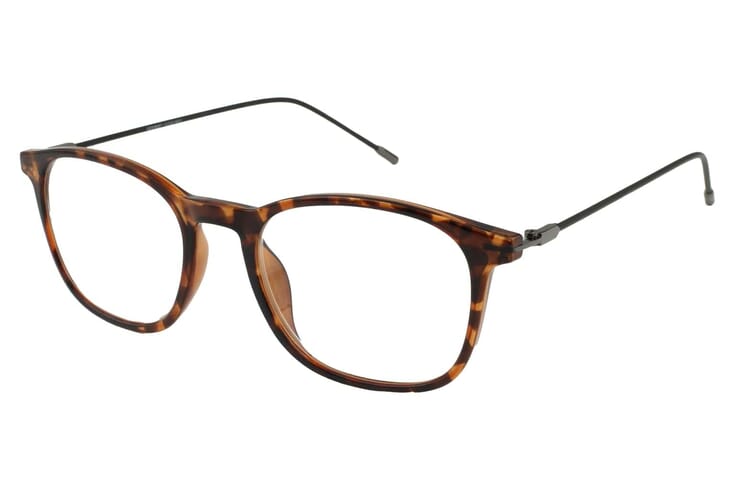 LXO-4153-DEMI-BRAUN seitlich Lesebrille Lexxoo 4153 demi-braun seitlich