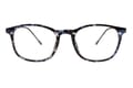 LXO-4153-GRAU-SCHWARZ-BLAU frontal Lesebrille Lexxoo 4153 grau-schwarz-blau frontal