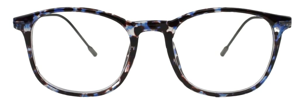 LXO-4153-GRAY-BLACK-BLUE frontal Reading glasses LEXXOO 4153 gray-black-blue frontal