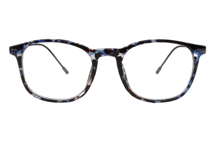 LXO-4153-GRAU-SCHWARZ-BLAU frontal Lesebrille Lexxoo 4153 grau-schwarz-blau frontal