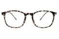 LXO-4153-GRAU-SCHWARZ frontal Lesebrille Lexxoo 4153 grau-schwarz frontal