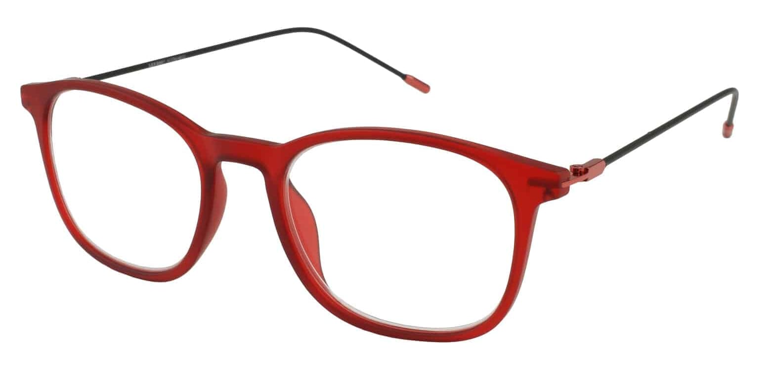 Lesebrille Lexxoo 4153 rot seitlich