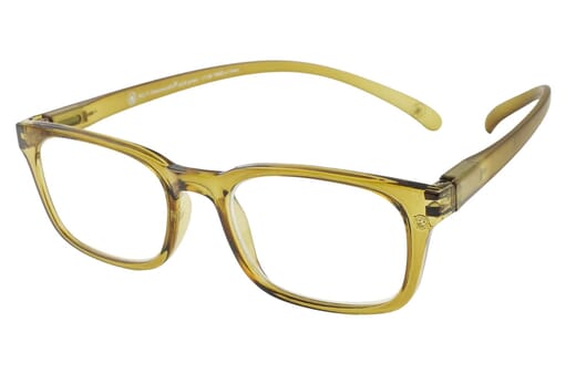 Lesebrille Klammeraffe No. 11 golden green seitlich