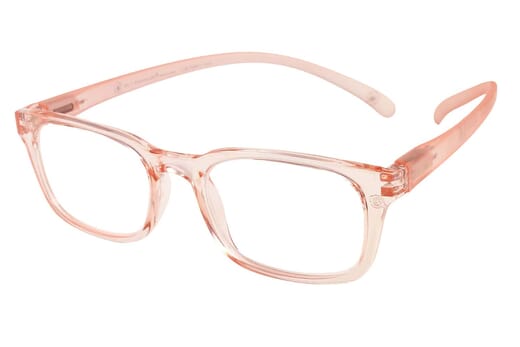 Lesebrille Klammeraffe No. 11 perlrose seitlich