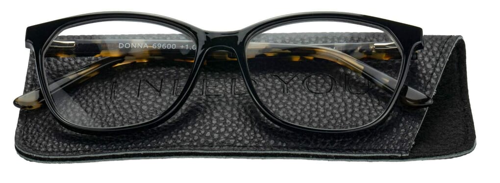 I NEED YOU Lesebrille Donna schwarz mit Etui Lesebrille I NEED YOU Donna schwarz mit Etui