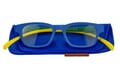 Klammeraffe Lesebrille No. 03 blue-green-yellow mit Etui Lesebrille Klammeraffe No. 03 blue-green-yellow mit Etui