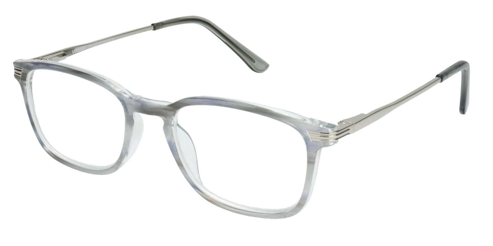 Lesebrille LEXXOO 4240B hellgrau seitlich