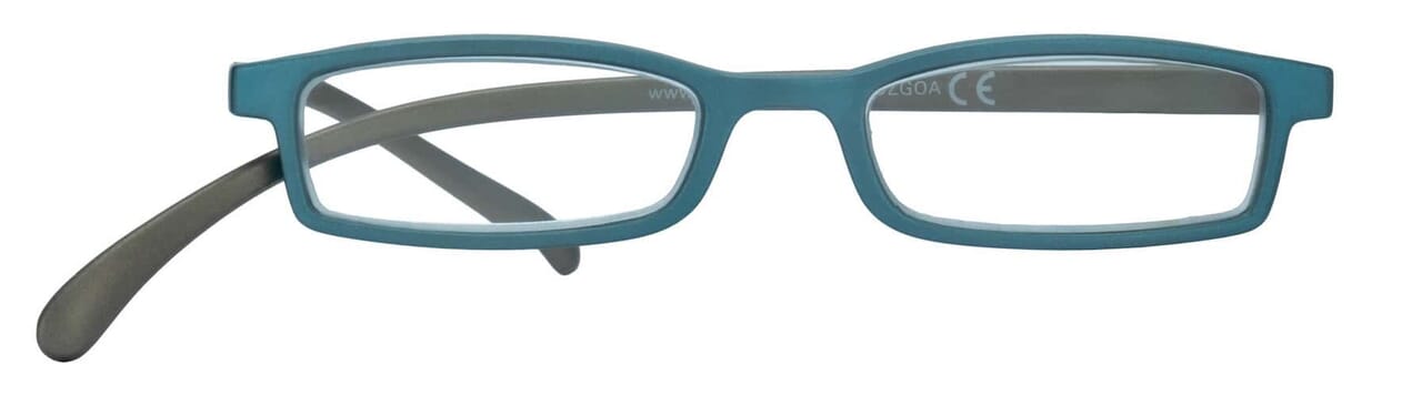Lesebrille Klammeraffe 02 petrol-brown frontal Lesebrille Klammeraffe 02 petrol-brown frontal