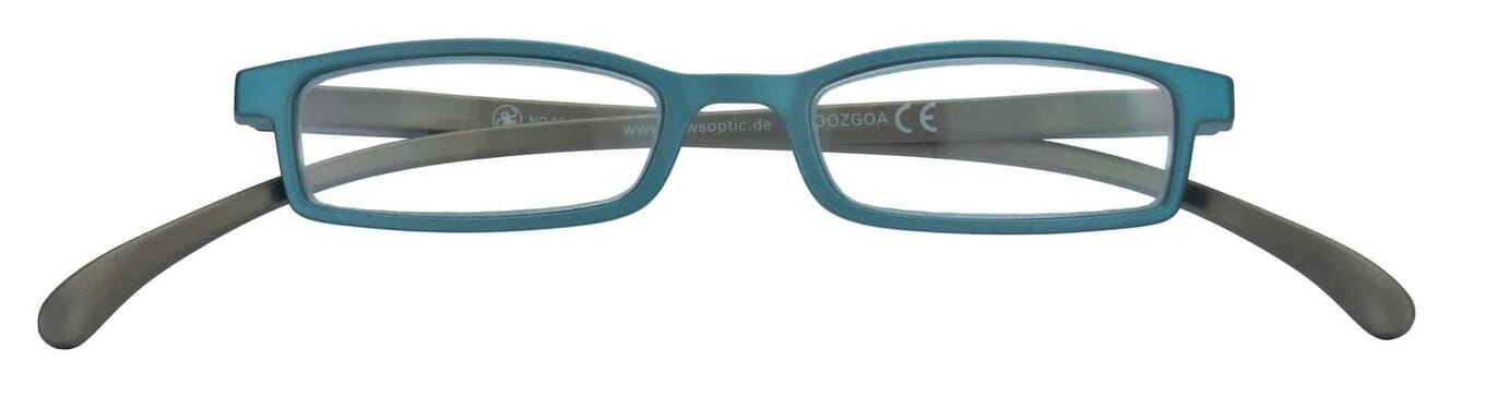 Lesebrille Klammeraffe 02 petrol-brown geschlossen Lesebrille Klammeraffe 02 petrol-brown geschlossen