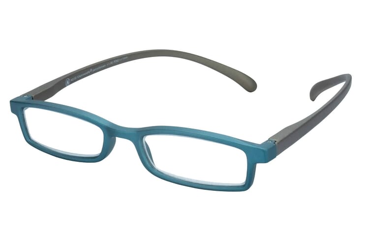 Reading glasses Klammeraffe 02 petrol-brown sideways Reading glasses Klammeraffe 02 petrol-brown sideways