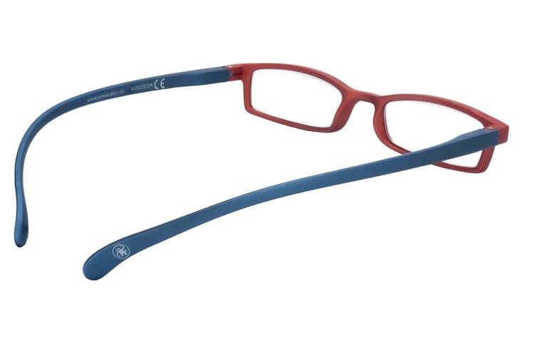 Reading glasses Klammeraffe 02 red-blue inside Reading glasses Klammeraffe 02 red-blue inside