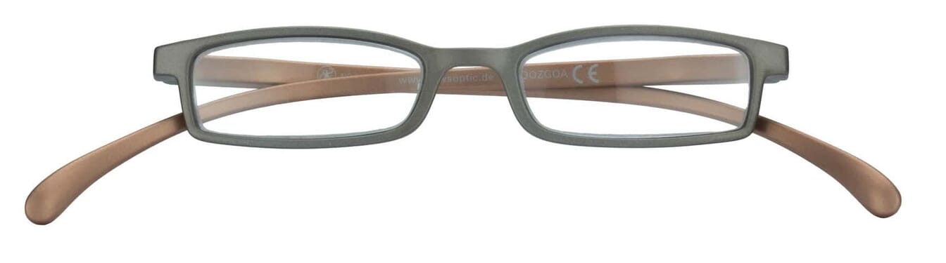 Lesebrille Klammeraffe 02 silver-copper geschlossen Lesebrille Klammeraffe 02 silver-copper geschlossen