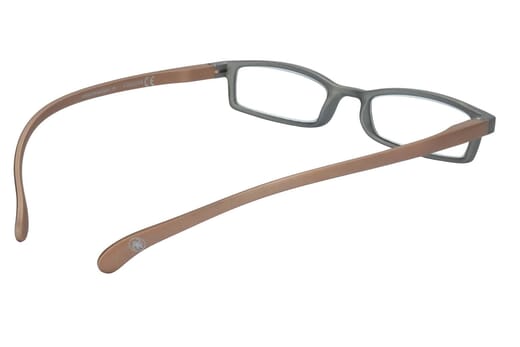 Lesebrille Klammeraffe 02 silver-copper innen