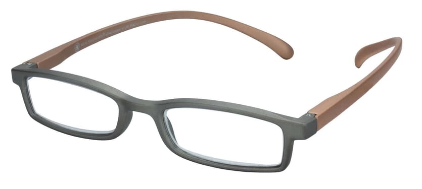 Lesebrille Klammeraffe 02 silver-copper seitlich Lesebrille Klammeraffe 02 silver-copper seitlich