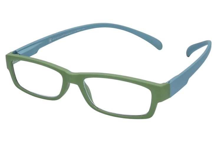 Reading glasses Klammeraffe 04 green-petrol sideways Reading glasses Klammeraffe 04 green-petrol sideways