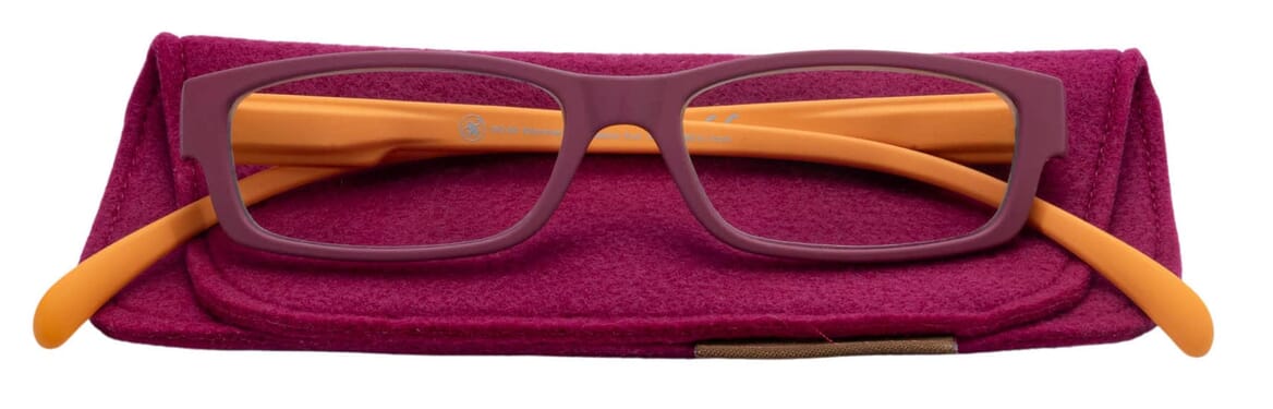 Lesebrille Klammeraffe 04 passion-fruit mit etui Lesebrille Klammeraffe 04 passion-fruit mit etui