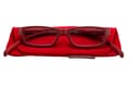 Lesebrille Klammeraffe 05 rot-strass mit-etui Lesebrille Klammeraffe 05 rot-strass mit-etui