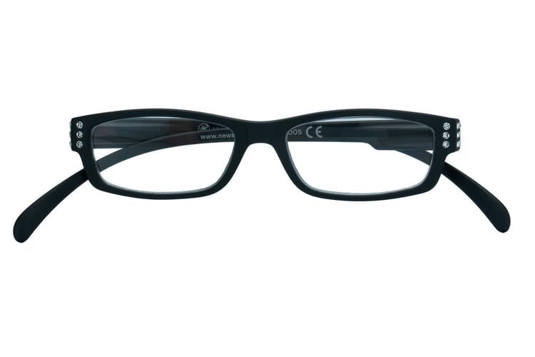 Reading glasses Klammeraffe No. 05 black rhinestone closed Reading glasses Klammeraffe No. 05 black rhinestone closed