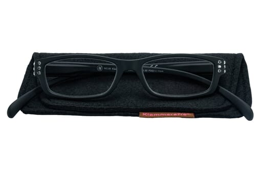 Reading glasses Klammeraffe No. 05 black-strass with case